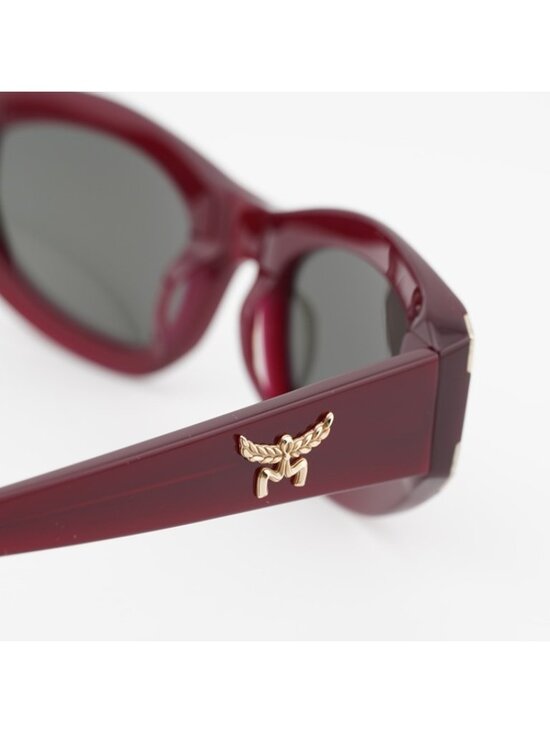 MCM MW0006 69A Sunglasses Bordeaux Oval Frame, Brown Lenses main image 6